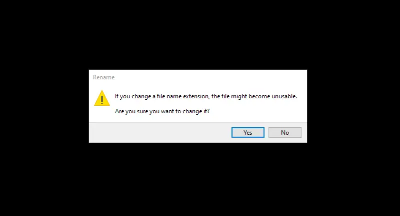 Change the file extension 5